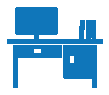 office ergonomics safety training symbol