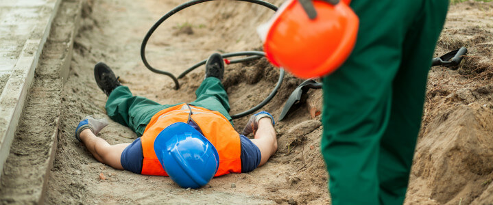 the four leading causes of death in the construction industry